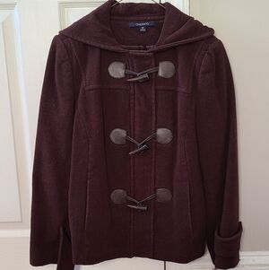 Chadwicks Women's Rich Brown Toggle Pea Coat